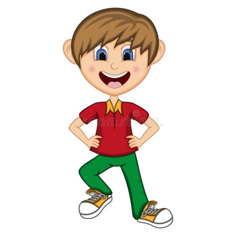 Boy Dance Cartoon with Hands at the Hips Stock Vector - Illustration of active, isolated: 110720150