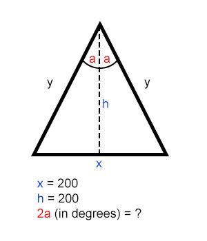 trigonometry - Value of the angle in isosceles triangle. - Mathematics Stack Exchange