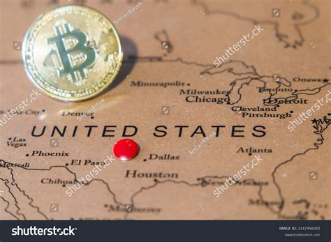 Bitcoin Symbol Standing On World Map Stock Photo 2147456093 | Shutterstock