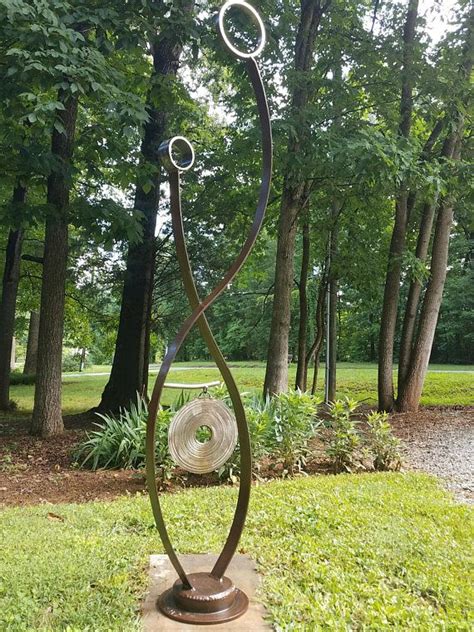 Metal Sculpture-Garden art-Abstract Sculpture-Metal | Etsy | Metal sculptures garden, Metal ...