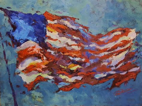 Abstract American Flag Painting at PaintingValley.com | Explore collection of Abstract American ...