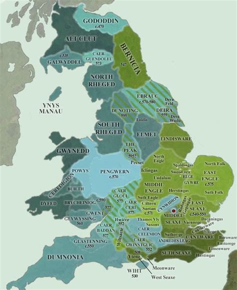 Map of British Kingdoms in the 6th Century : r/MapPorn