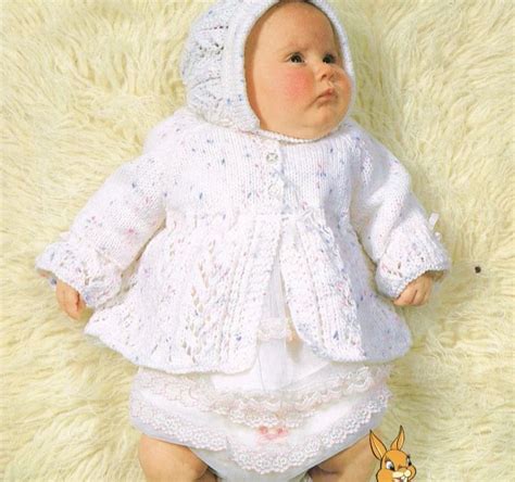 1902H baby matinee coat set vintage knitting pattern PDF Download | website