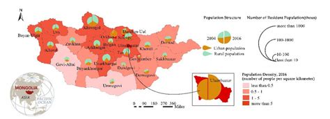 Mongolia Population Density Map - Bunnie Valentia