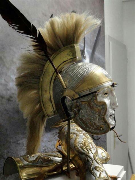 Roman ceremonial helmet | Roman armor, Ancient armor, Roman helmet