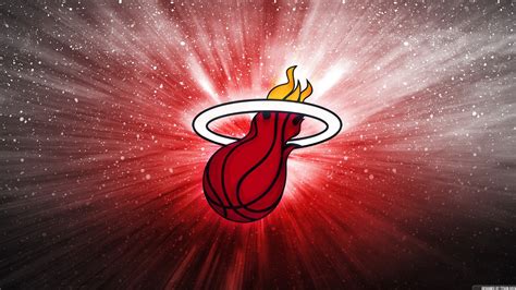 Miami Heat Logo In White Red Sparkling Background HD Miami Heat Wallpapers | HD Wallpapers | ID ...