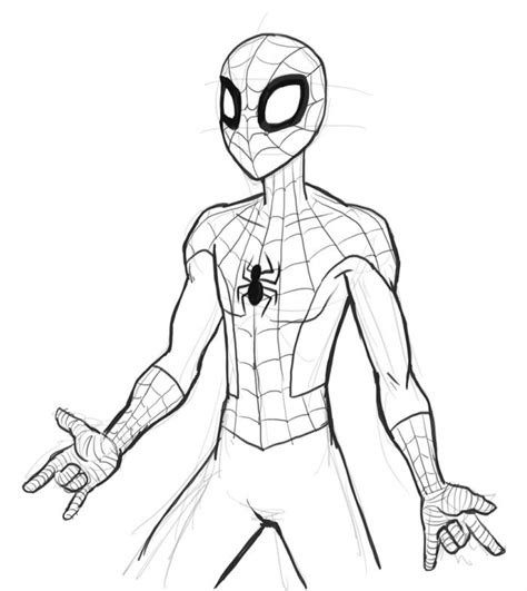 Ultimate Spiderman Drawing at GetDrawings | Free download