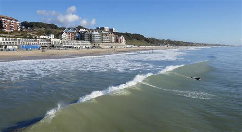 Bournemouth Boscombe Pier Beach - Photo "Surfer At Boscombe" :: British Beaches