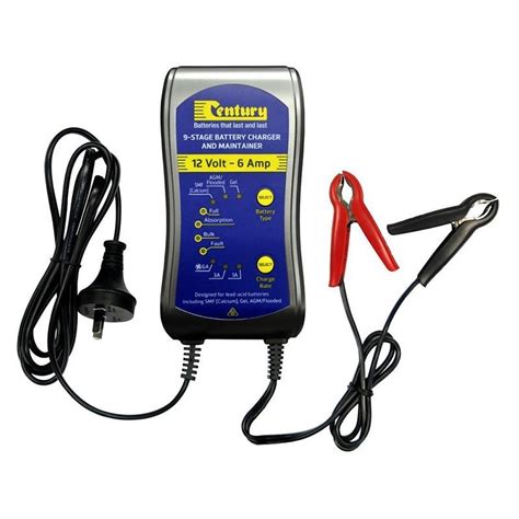 Century 12V 6Amp 9 Stage Battery Charger and Maintainer