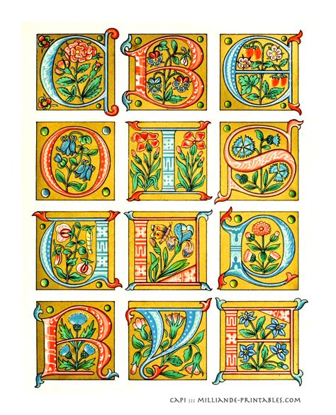 5 Best Images of Illuminated Manuscript Alphabet Letters Printable ...