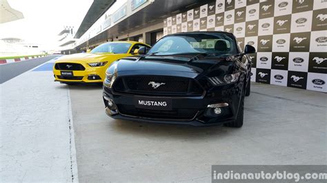 2016 Ford Mustang GT in India black and yellow First Drive Review