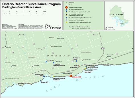 Map 3 - Darlington Surveillance Are | Nuclear Reactor Surveillance Program 2012 Report to the ...