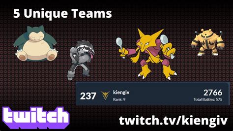 REACHED TOP 250 WITH 5 UNIQUE TEAMS | GO BATTLE LEAGUE - Pokemon GO Pokebattler