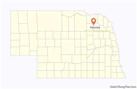 Map of Plainview city, Nebraska - Thong Thai Real