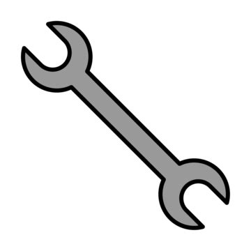 Wrench Black And White Clipart Images | Free Download | PNG Transparent Background - Pngtree