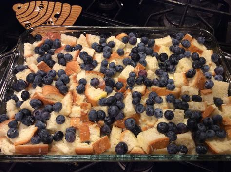 Blueberry Cream Cheese Bread Pudding - CSA|365