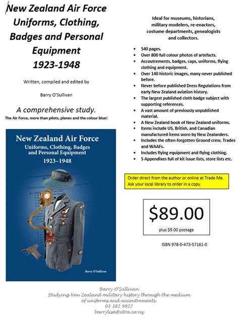 New Zealand Air Force Uniforms, Clothing, Badges & Equipment | Wings ...