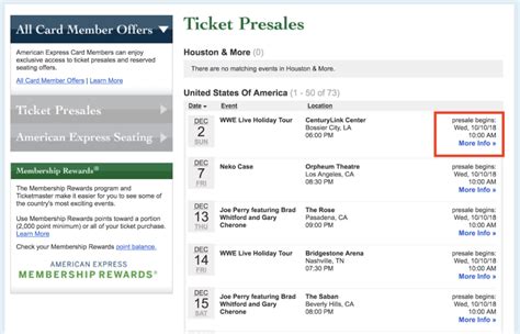 American Express Concert Tickets Review: (Presales & Seating) [2020 ...