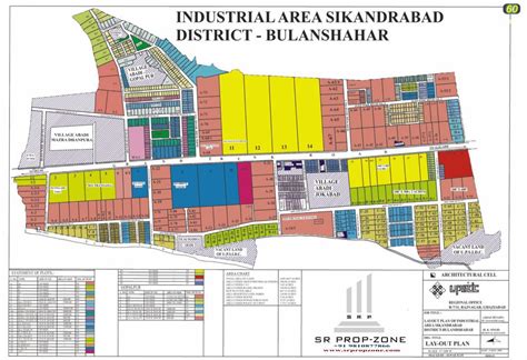 Layout Plan of Sikandrabad Industrial Area Greater Noida HD Map