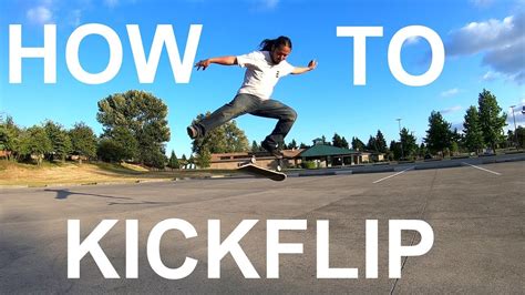 🔴[2FTSK8] HOW TO KICKFLIP SKATEBOARDING TUTORIAL - YouTube