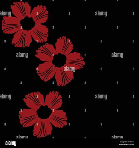 Red floral pattern Stock Vector Image & Art - Alamy