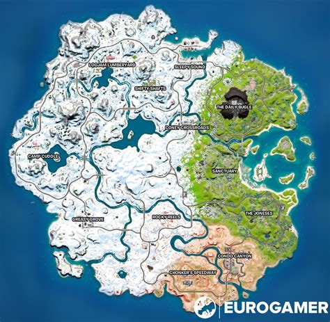 Fortnite Chapter 3 Season 4 Map, Named Locations & Landmarks Explained - iGamesNews