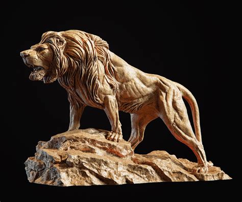 Lion Sculpture 3d print model by doubleagent2005 on DeviantArt