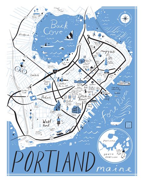 Map of Portland Maine :: Behance