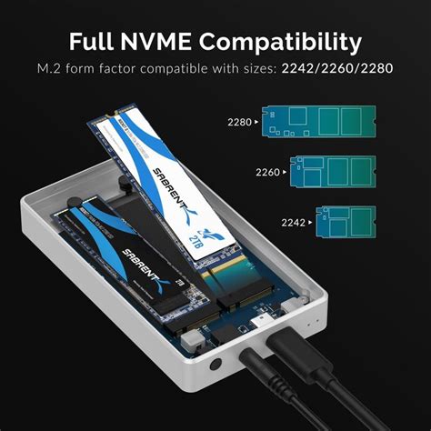 Thunderbolt 3 To Dual NVMe M.2 SSD Tool-Free Enclosure | Ssd, Tools, Power adapter