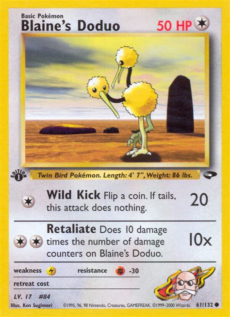 Blaine’s Doduo · Gym Challenge (G2) #61 ‹ PkmnCards