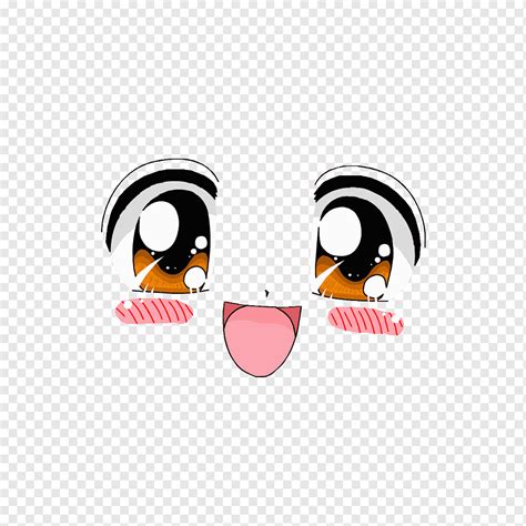 Character face illustration, Anime Face Drawing Smiley, blushing emoji ...