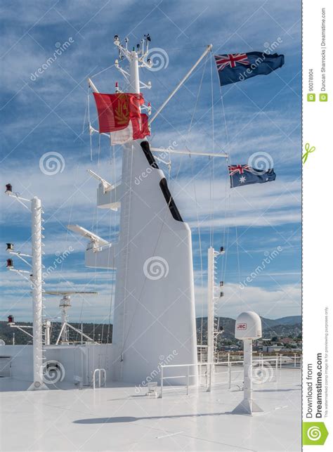 Australian Red Ensign Flag With Sydney Opera House Background Stock Photo | CartoonDealer.com ...