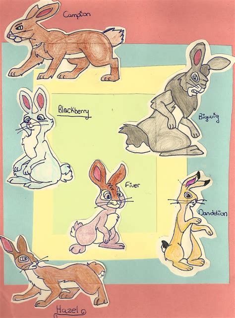 Watership Down Characters from the Tv Series by Embemxrabbit on DeviantArt