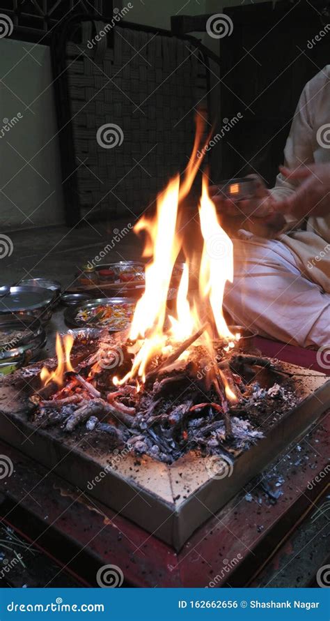 Havan Kund,Havan Yagna Kund Puja In Hindu Vedic Tradition In India,White Background Stock Image ...