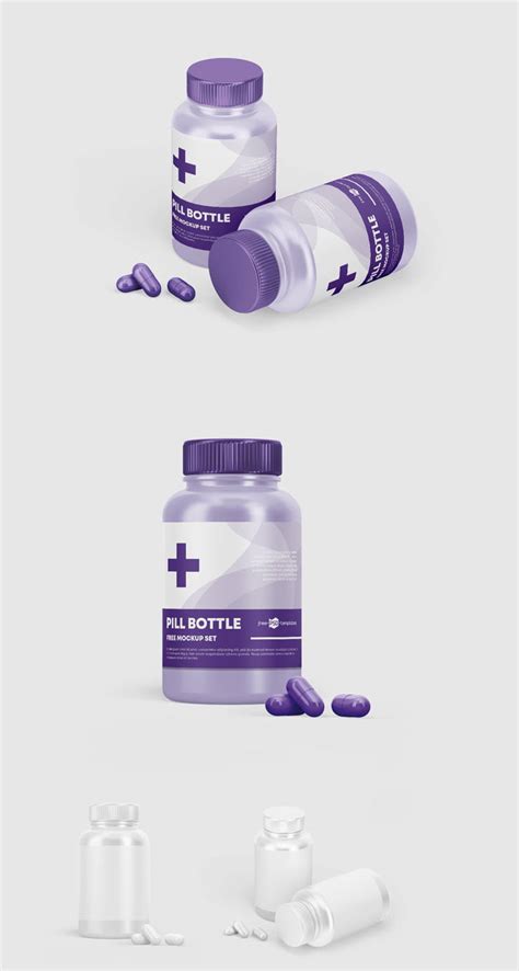 Free Pill Bottle Mockups | Mockuptree