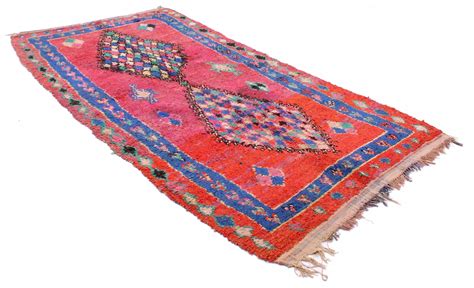 Moroccan Berber rug Boucherouite 330 x 150 cm