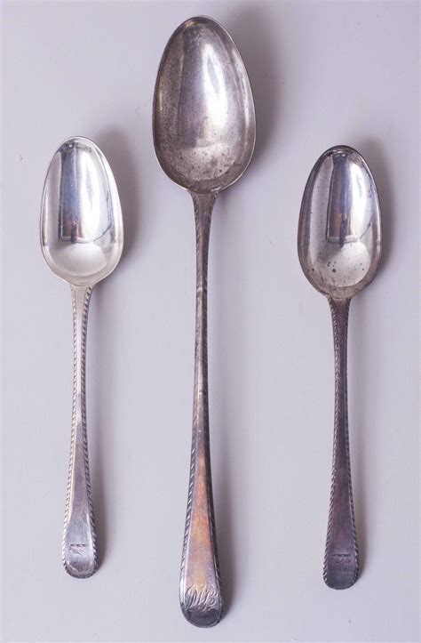 Hallmarked Silver Spoons, 7.97 ozt | Witherell's Auction House