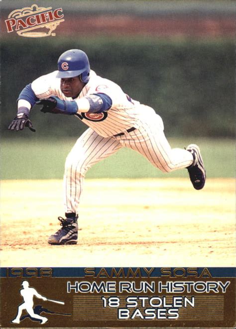 1998 Pacific Home Run History #46 Sammy Sosa - NM-MT