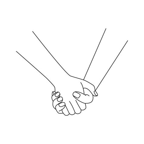 160+ Two Friends Holding Hands Drawing Stock Illustrations, Royalty ...