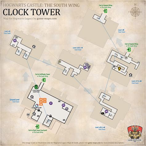 Clock Tower Map Hogwarts Legacy