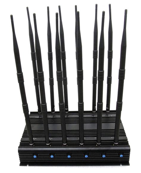 12 Antennas Powerful Adjustable 3G 4G Mobile Phone Signals Blocker WiFi ...