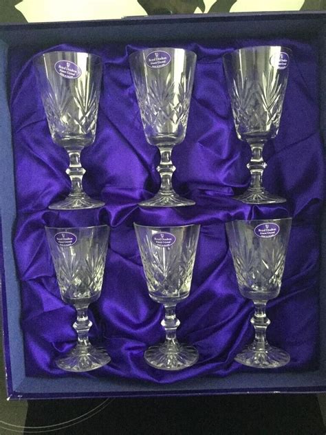 ROYAL DOULTON CRYSTAL WINE GLASSES - BOXED SET of 6 | in Bournemouth ...