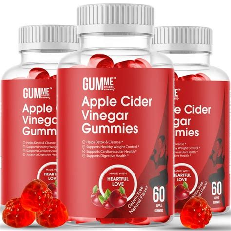 GumMe Apple Cider Vinegar Gummies - for Weight Loss - Lose Weight - ACV Gummy Belly Fat Burner ...