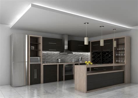 3d kitchen design interior model