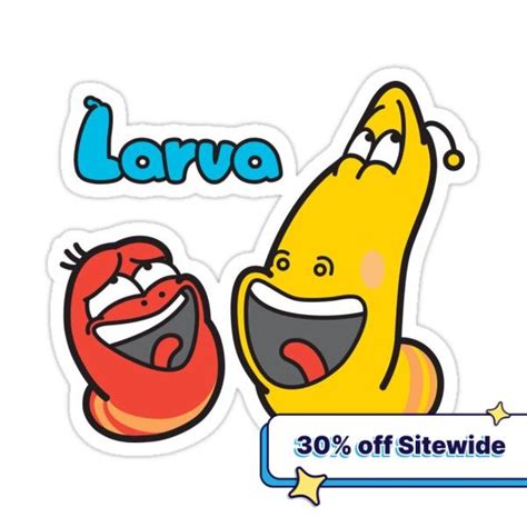 "Copy of Red Yellow and friends Larva Cartoon Comedy 1 2 3 4" Sticker for Sale by yajdyekha ...