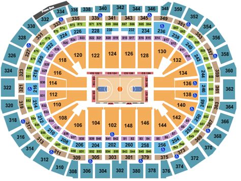 Ball Arena, Basketball Row Seating Chart | Star Tickets