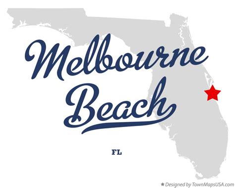 Map of Melbourne Beach, FL, Florida