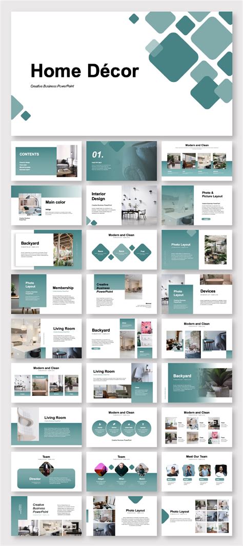 Creative Home Decor Presentation Template – Original and High Quality PowerPoint Templates