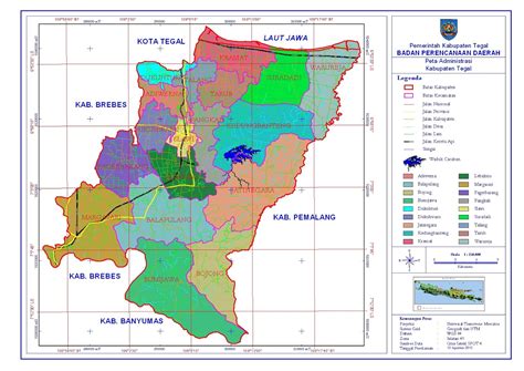 Peta Kota: Peta Kabupaten Tegal