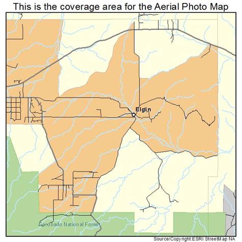 Aerial Photography Map of Elgin, AZ Arizona